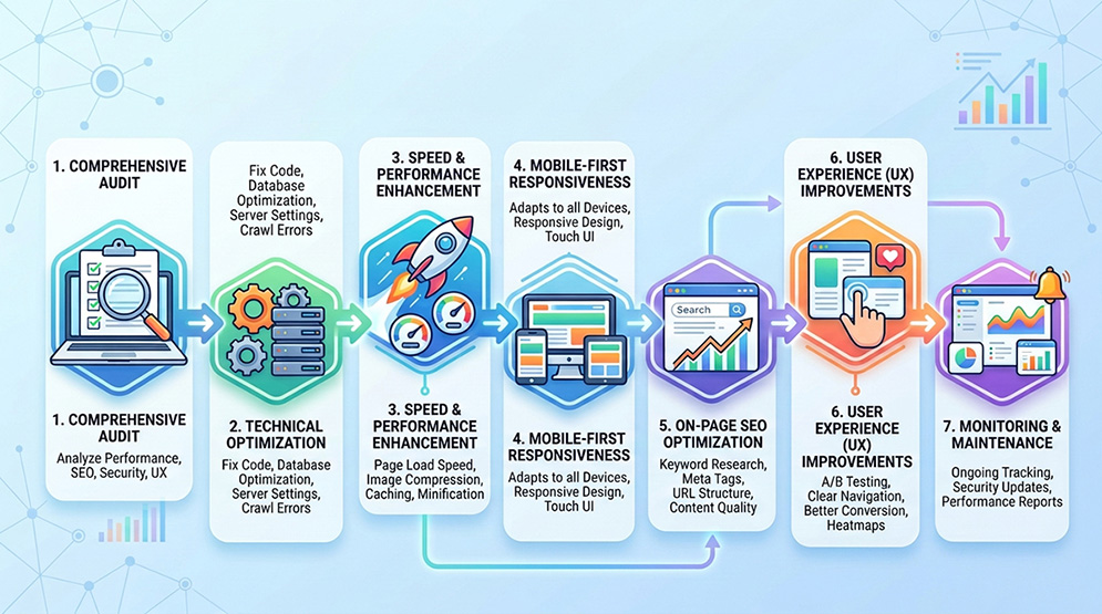 seo work flow chart